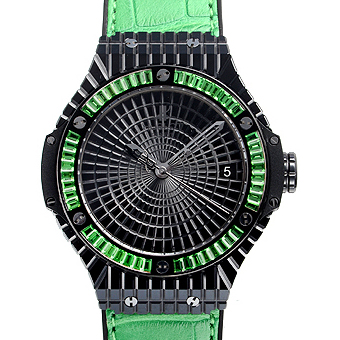 HUBLOT ウブロ ビッグバン コピー 346.CD.1800.LR.1922 トゥッティフルッティ アップルキャビア ブラック